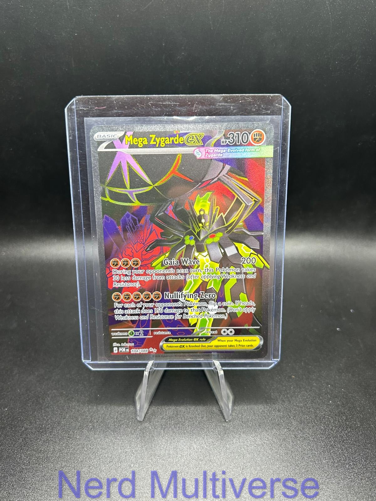 MEGA ZYGARDE EX 104/088 UR PERFECT ORDER POKEMON HOLO NM/M