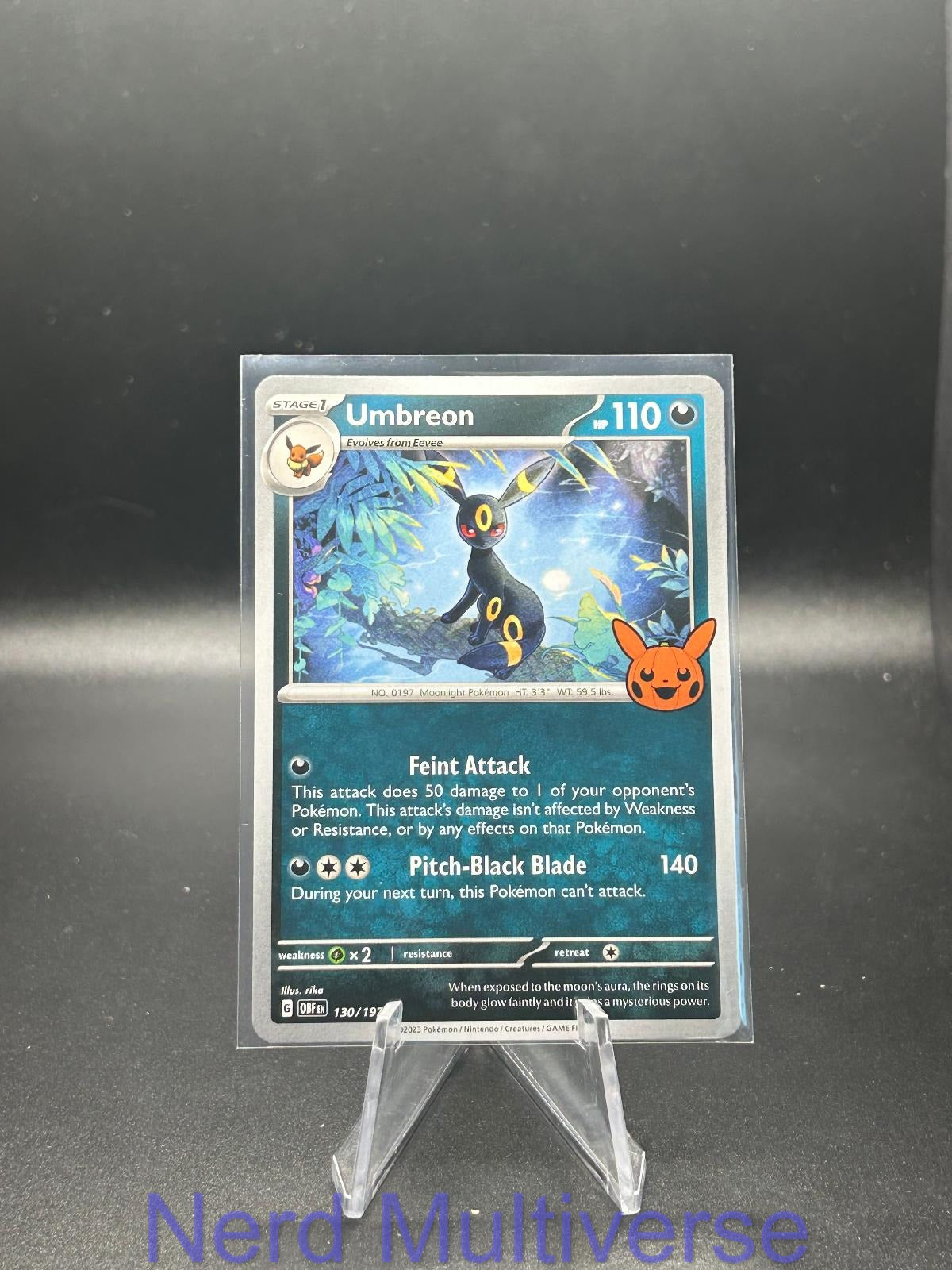 UMBREON 130/197 UC TRICK OR TRADE BOOSTER 2024 POKEMON NM/M