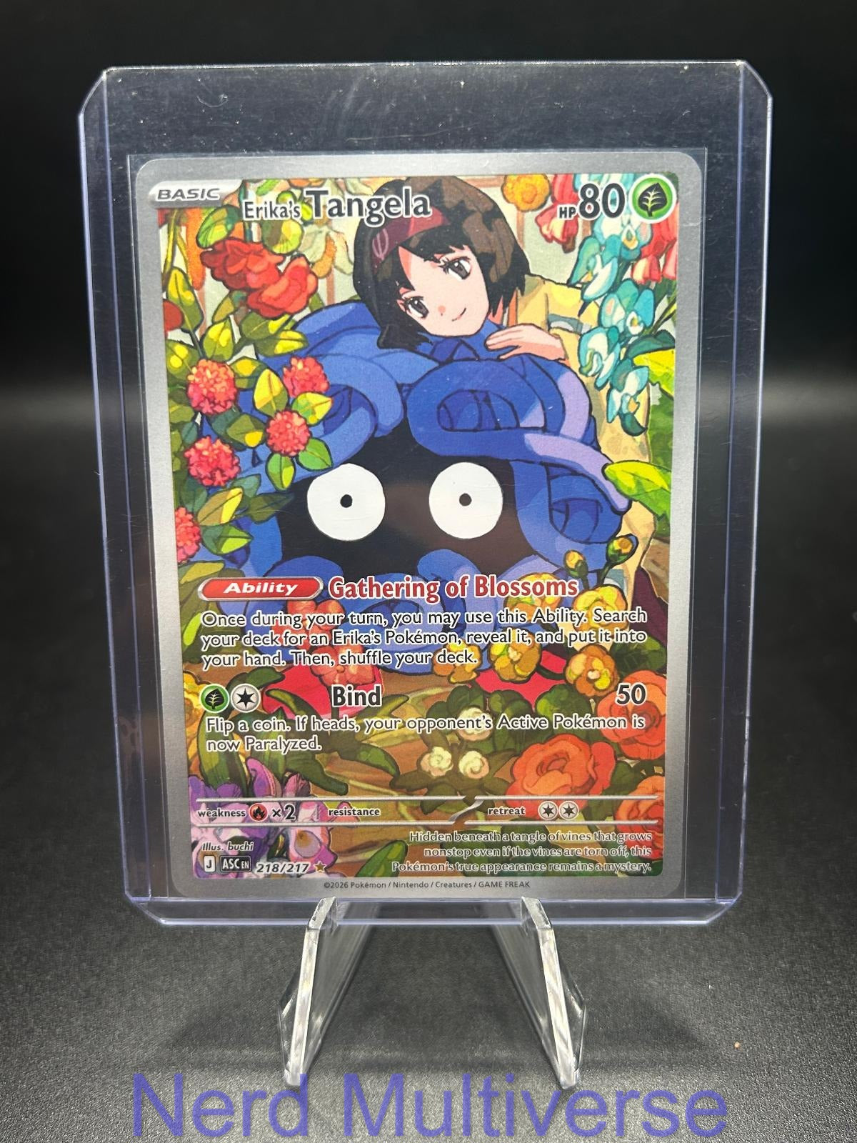 ERIKA'S TANGELA 218/217 IR ASCENDED HEROES POKEMON HOLO NM/M