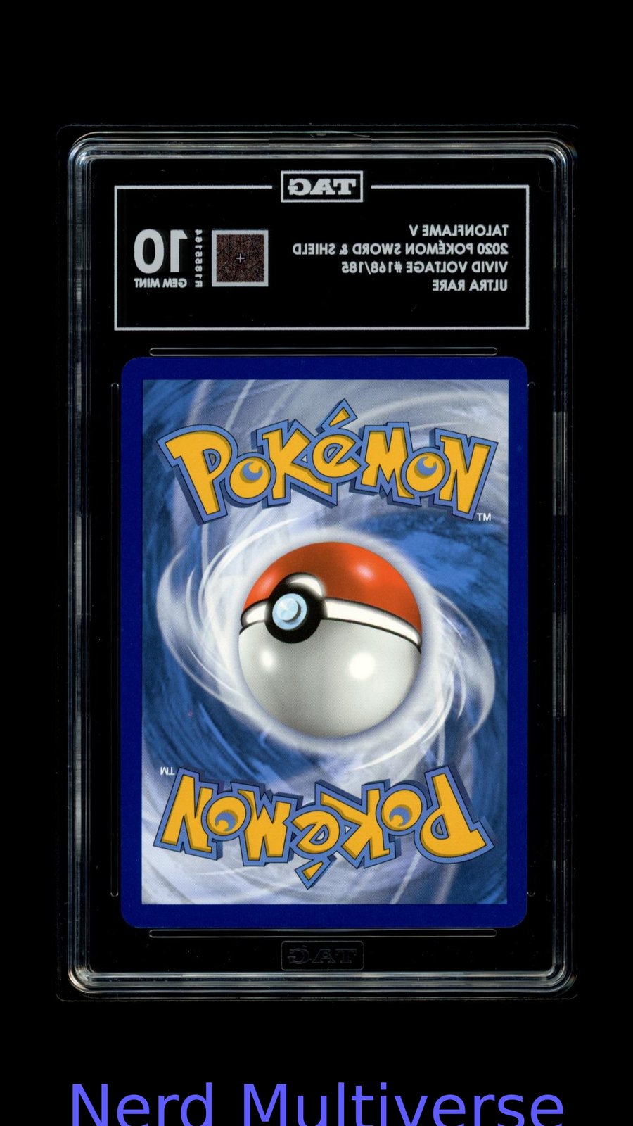 TALONFLAME V 168/185 ULTRA RARE VIVID VOLTAGE POKEMON TAG 10 164