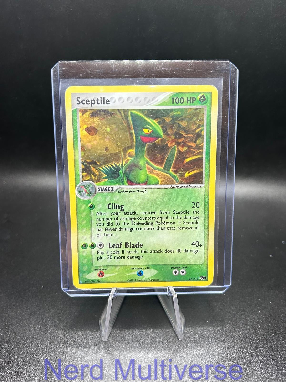 SCEPTILE 4/17 R POP SERIES 1 POKEMON HOLO LP
