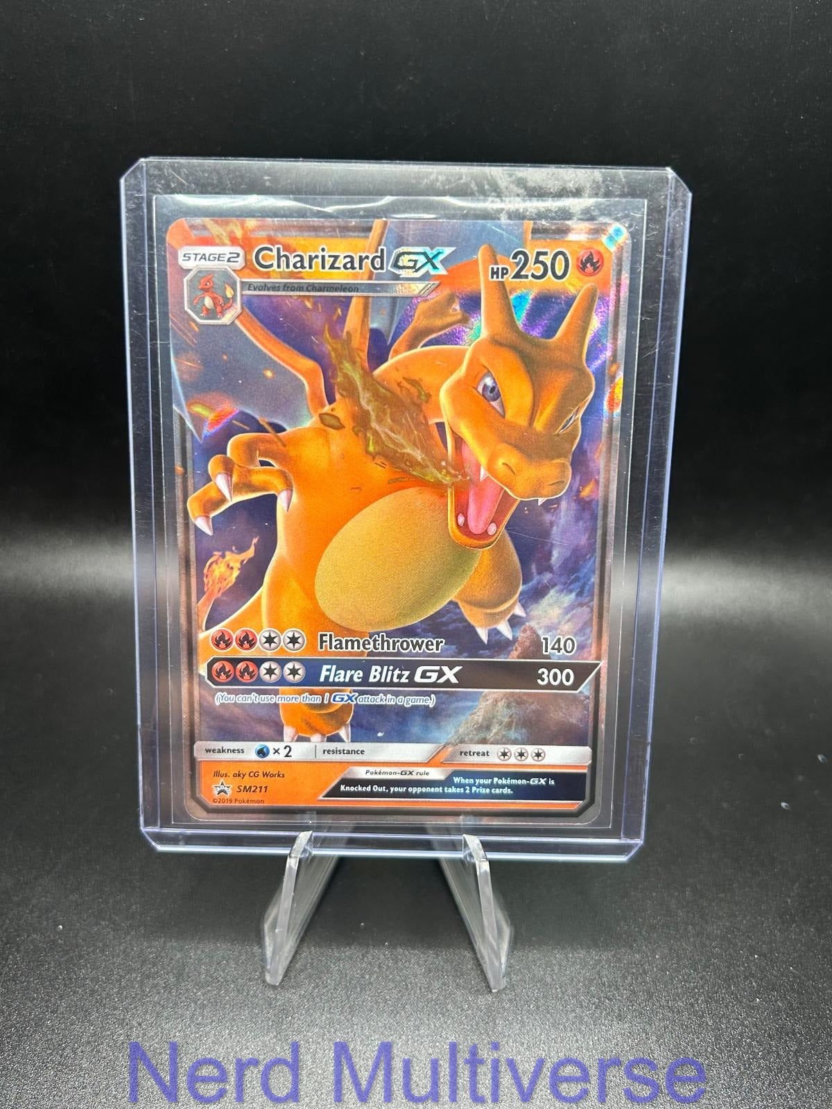 CHARIZARD GX - SM211 HOLO P SUN & MOON PROMO POKEMON NM/M