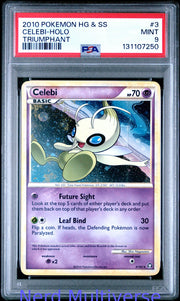 CELEBI HOLO 3 TRIUMPHANT POKEMON PSA 9 250
