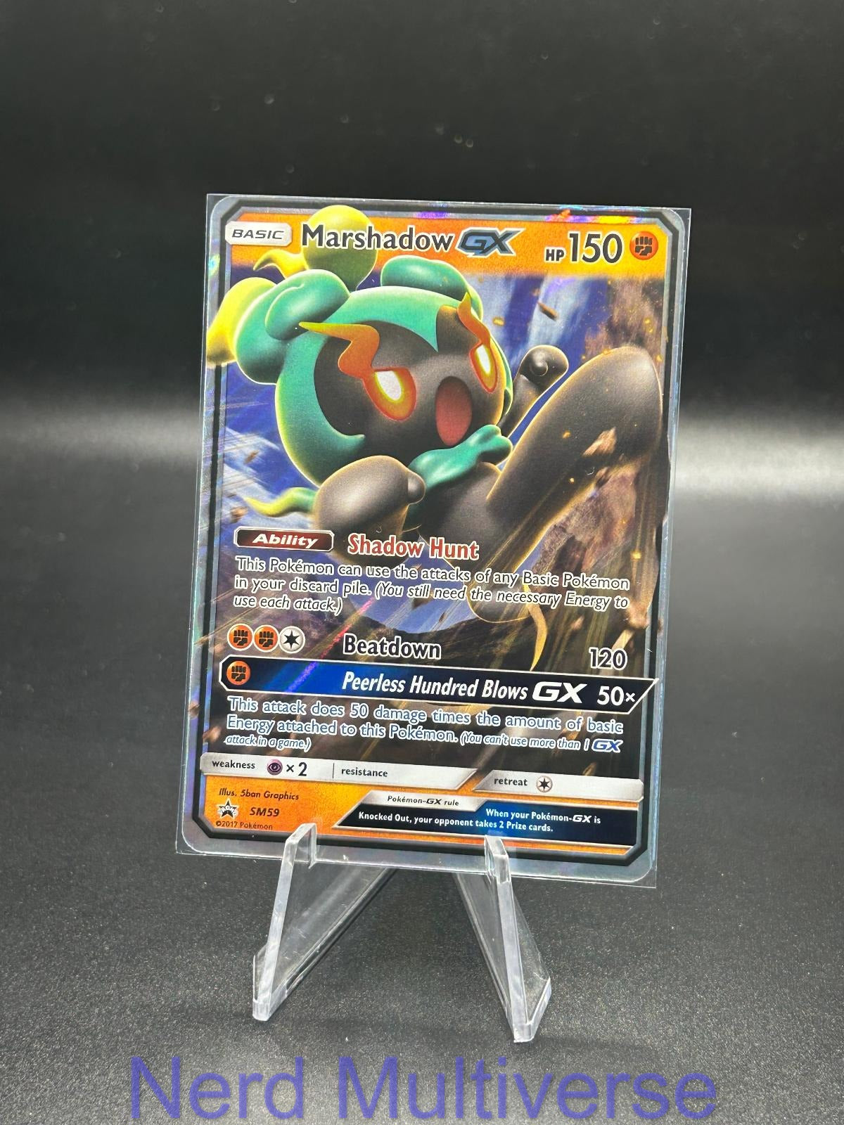 MARSHADOW GX - SM59 HOLO P SUN & MOON PROMO POKEMON NM/M