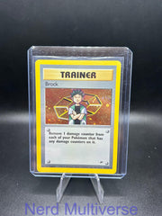 BROCK 15/132 R GYM HEROES POKEMON UNLIMITED HOLO LP