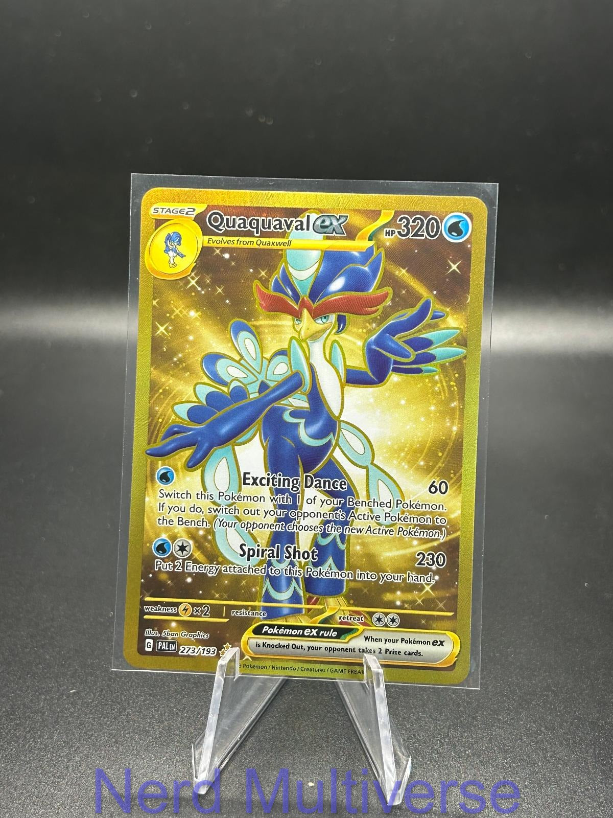 QUAQUAVAL EX 273/193 HR PALDEA EVOLVED POKEMON HOLO NM/M