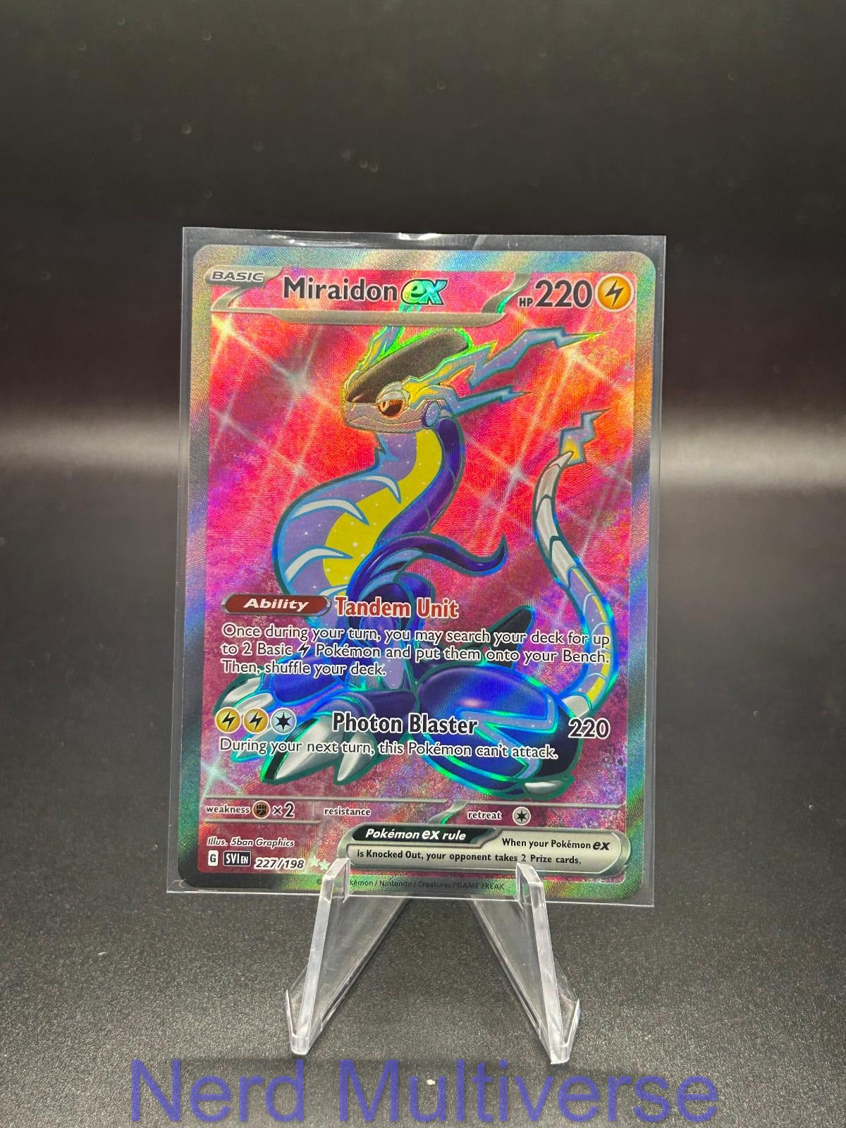 MIRAIDON EX 227/198 UR SCARLET & VIOLET POKEMON HOLO NM/M