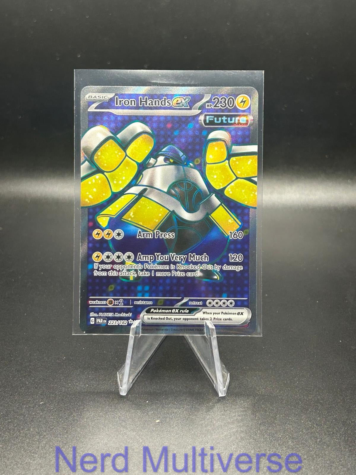 IRON HANDS EX 223/182 UR PARADOX RIFT POKEMON HOLO NM/M
