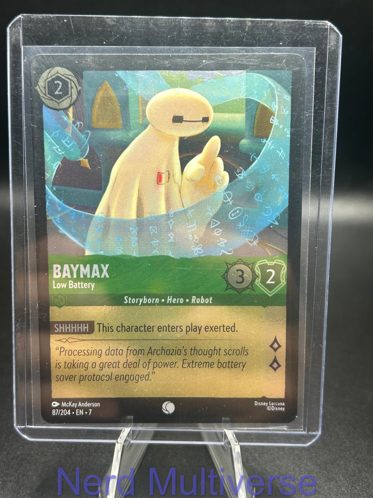BAYMAX - LOW BATTERY 87/204 C ARCHAZIA'S ISLAND LORCANA COLD FOIL NM/M