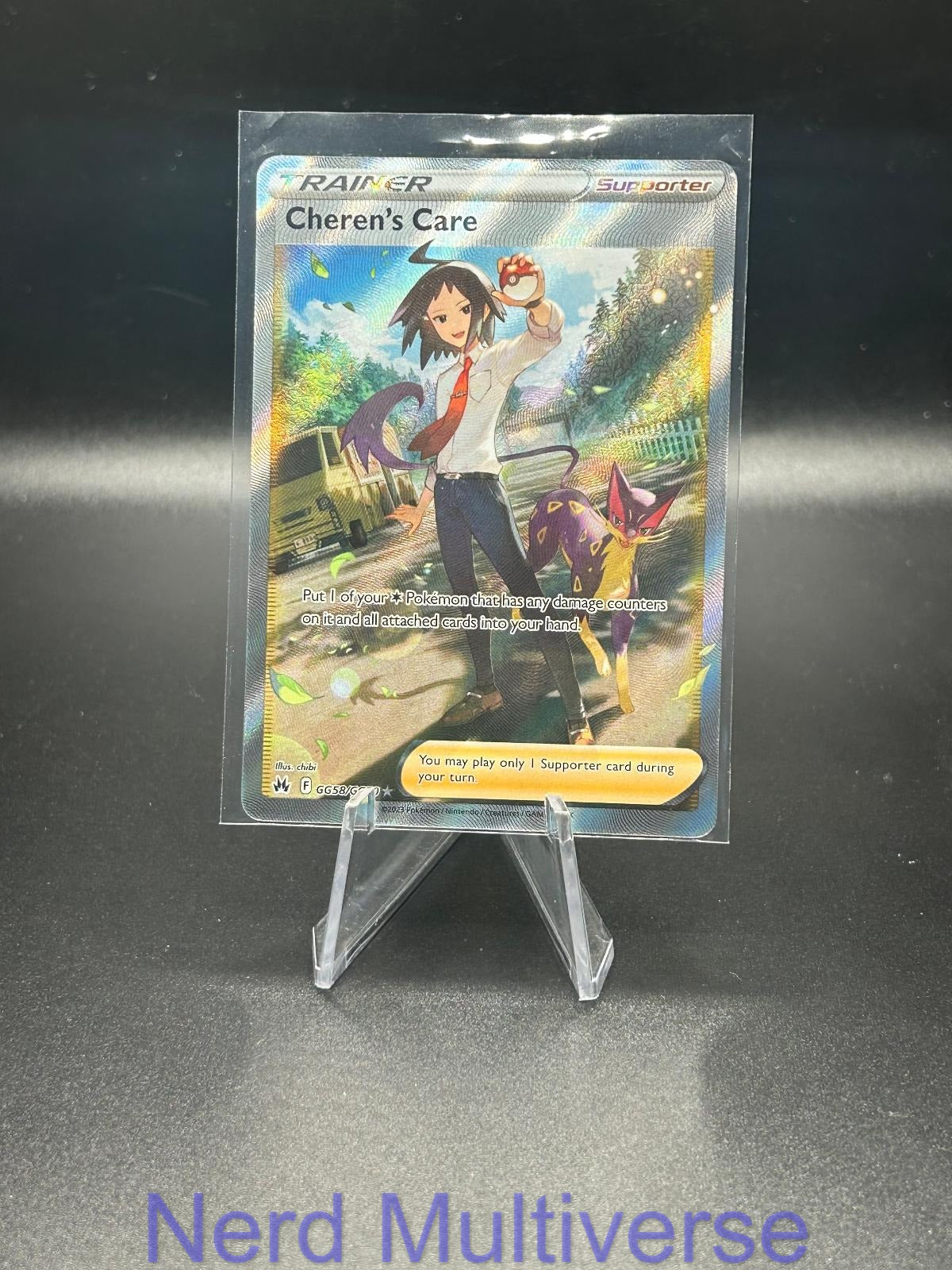 CHEREN'S CARE GG58/GG70 UR CROWN ZENITH GALARIAN GALLERY POKEMON HOLO NM/M
