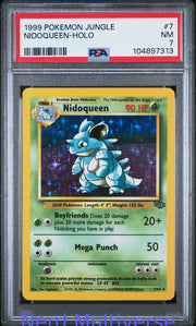 NIDOQUEEN HOLO 7/64 JUNGLE POKEMON PSA 7 313