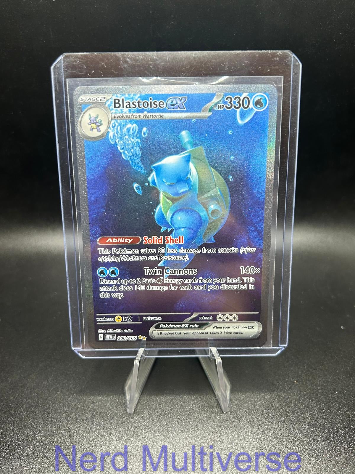BLASTOISE EX 200/165 SIR 151 POKEMON HOLO NM/M