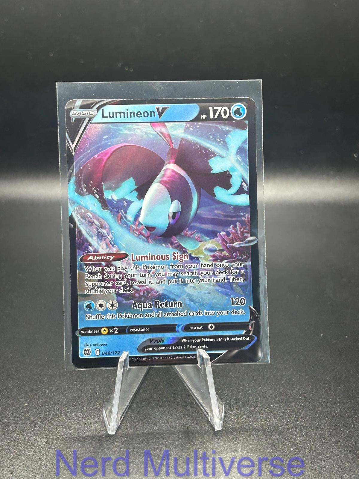 LUMINEON V 040/172 HOLO UR BRILLIANT STARS POKEMON NM/M