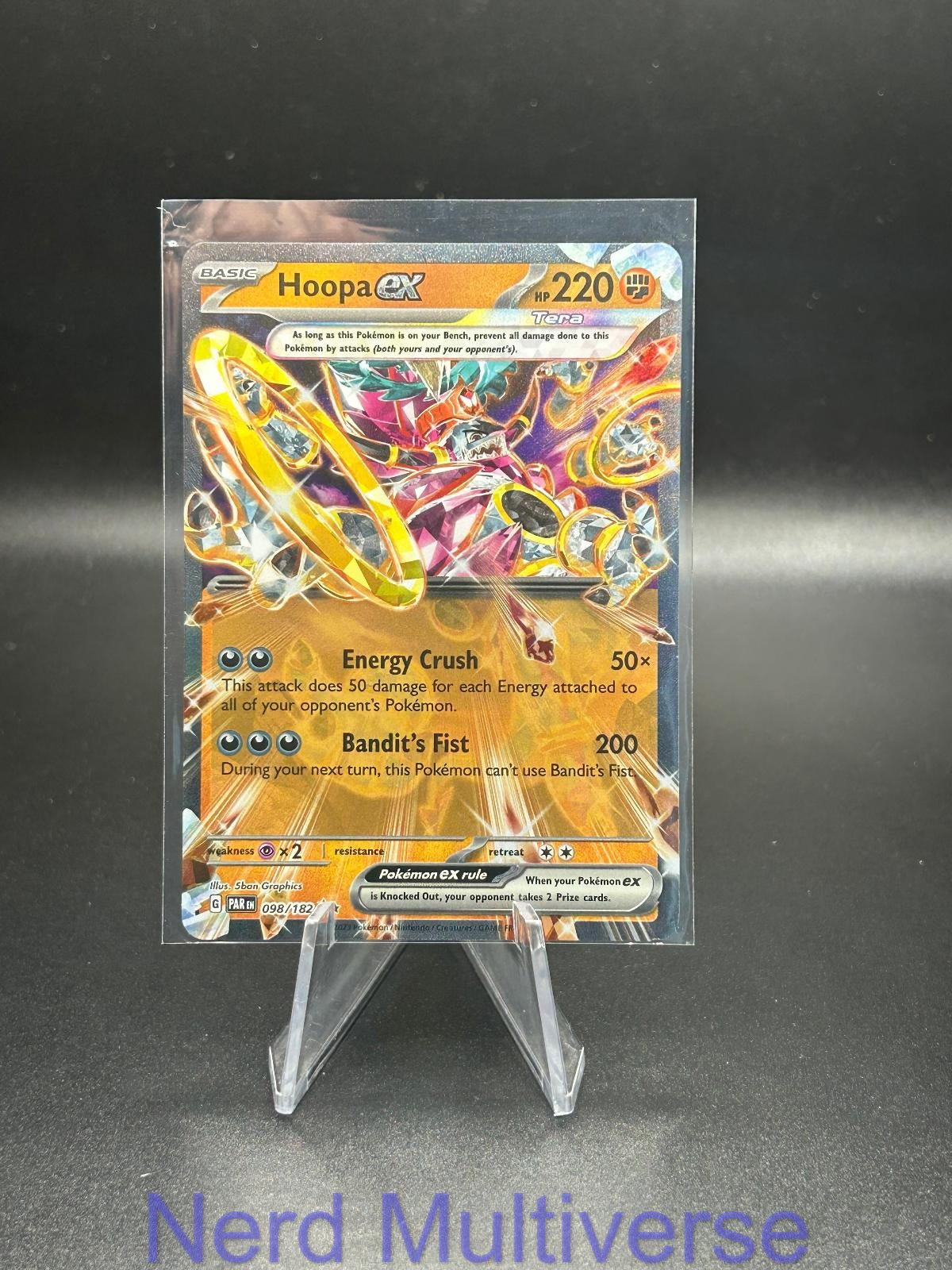HOOPA EX 098/182 RR PARADOX RIFT POKEMON HOLO NM/M