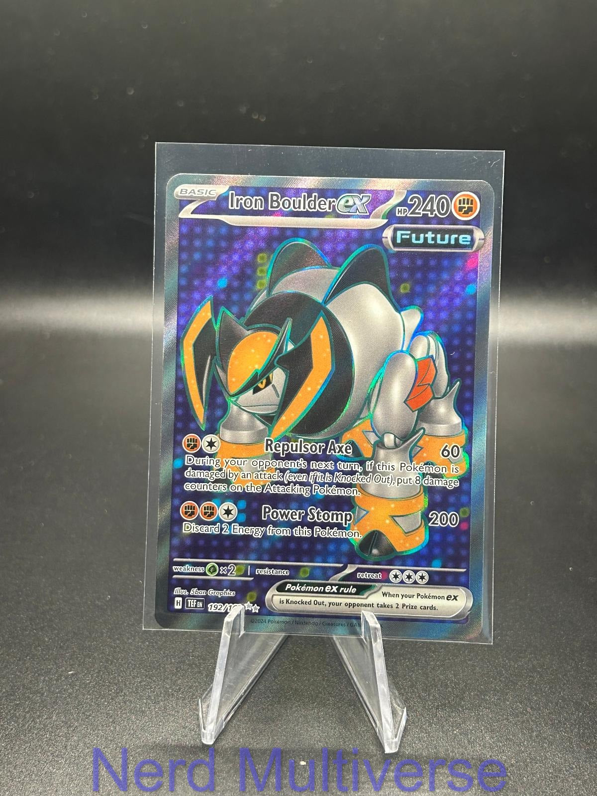 IRON BOULDER EX 192/162 UR TEMPORAL FORCES POKEMON HOLO NM/M