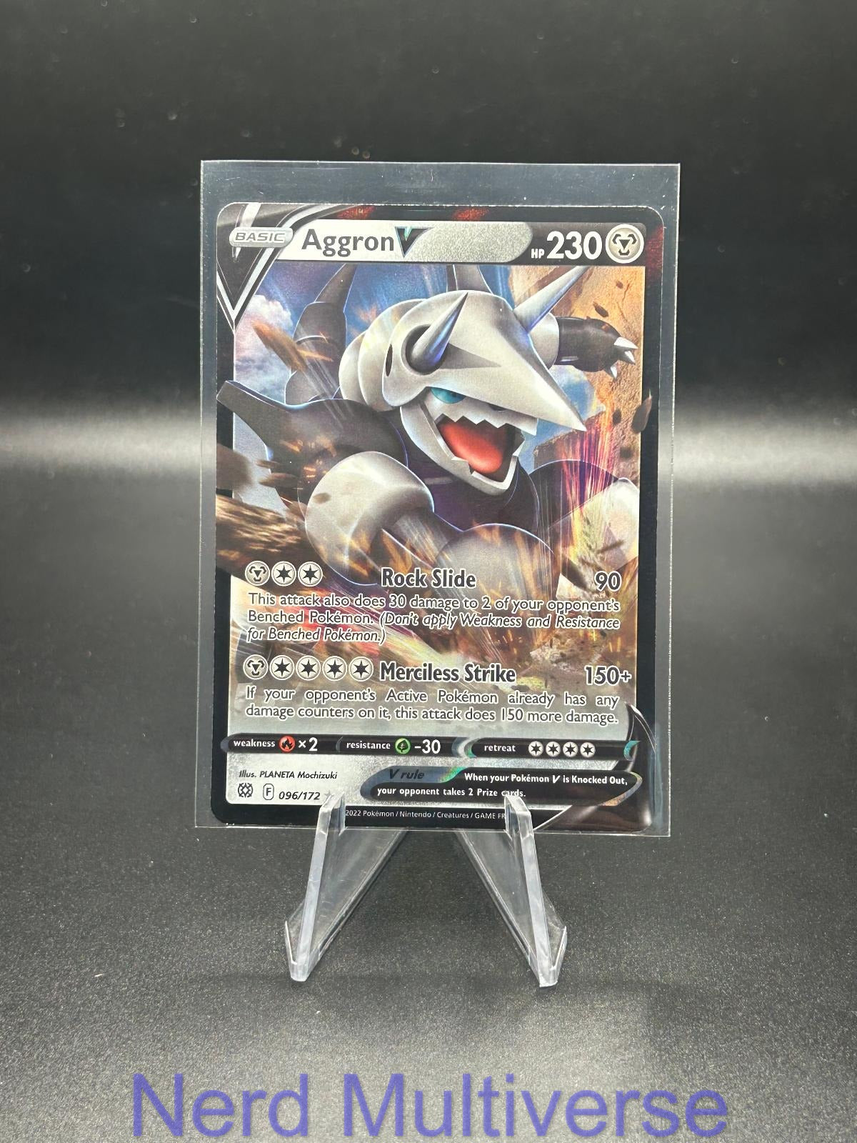 AGGRON V 096/172 HOLO UR BRILLIANT STARS POKEMON NM/M
