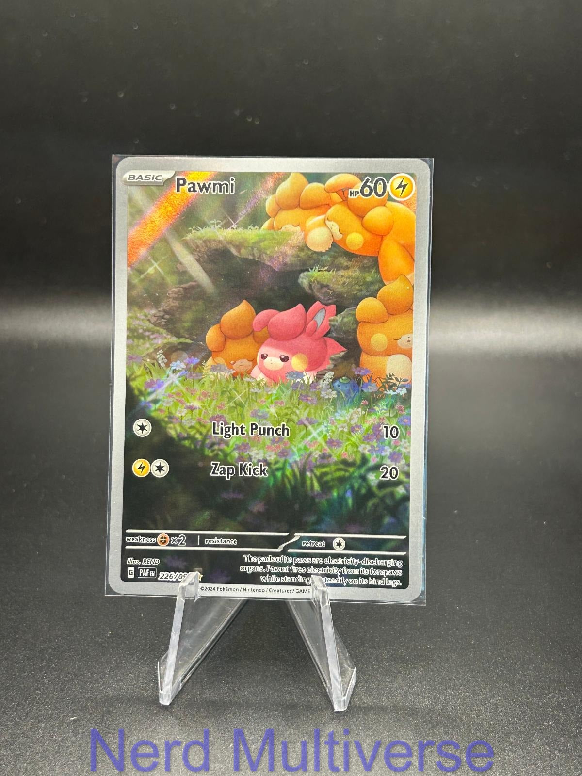 PAWMI 226/091 IR PALDEAN FATES POKEMON HOLO NM/M