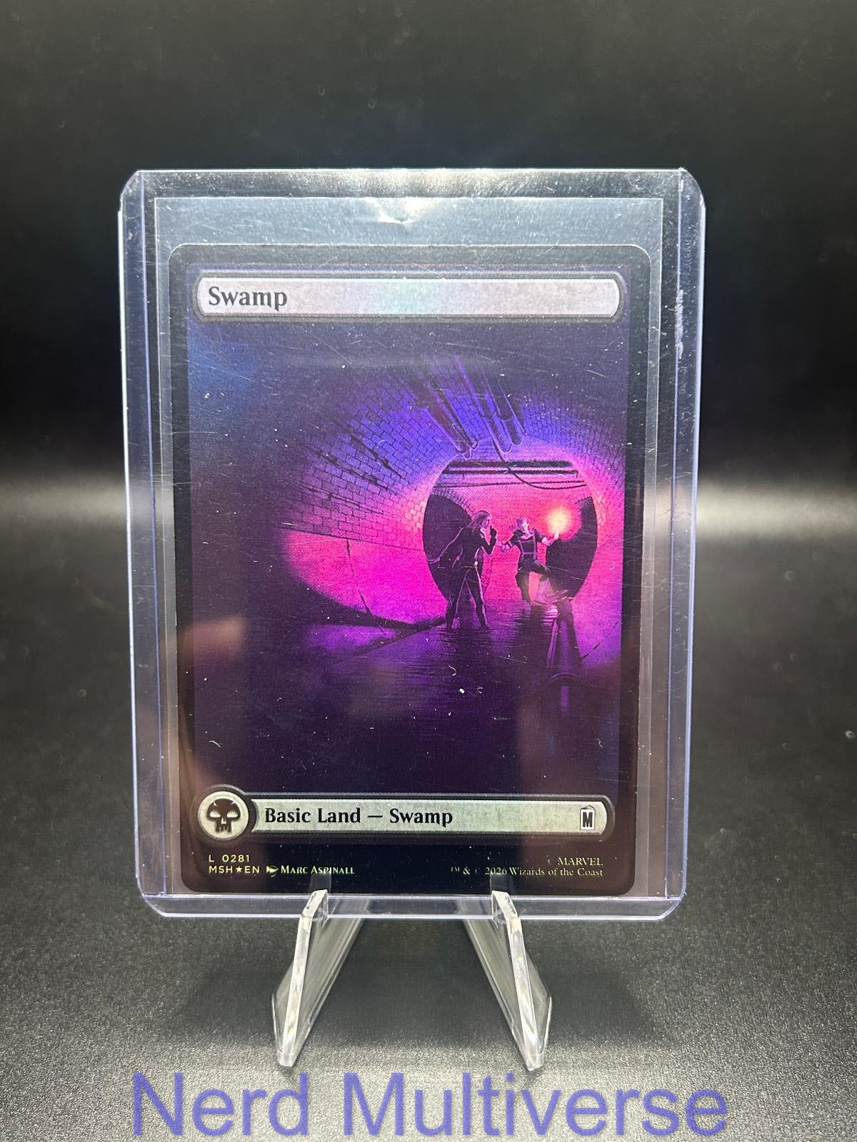 SWAMP (0281) 281 LAND MARVEL SUPER HEROES MAGIC: THE GATHERING FOIL NM/M