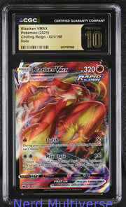 BLAZIKEN VMAX 021/198 HOLO CHILLING REIGN POKEMON CGC 10 068