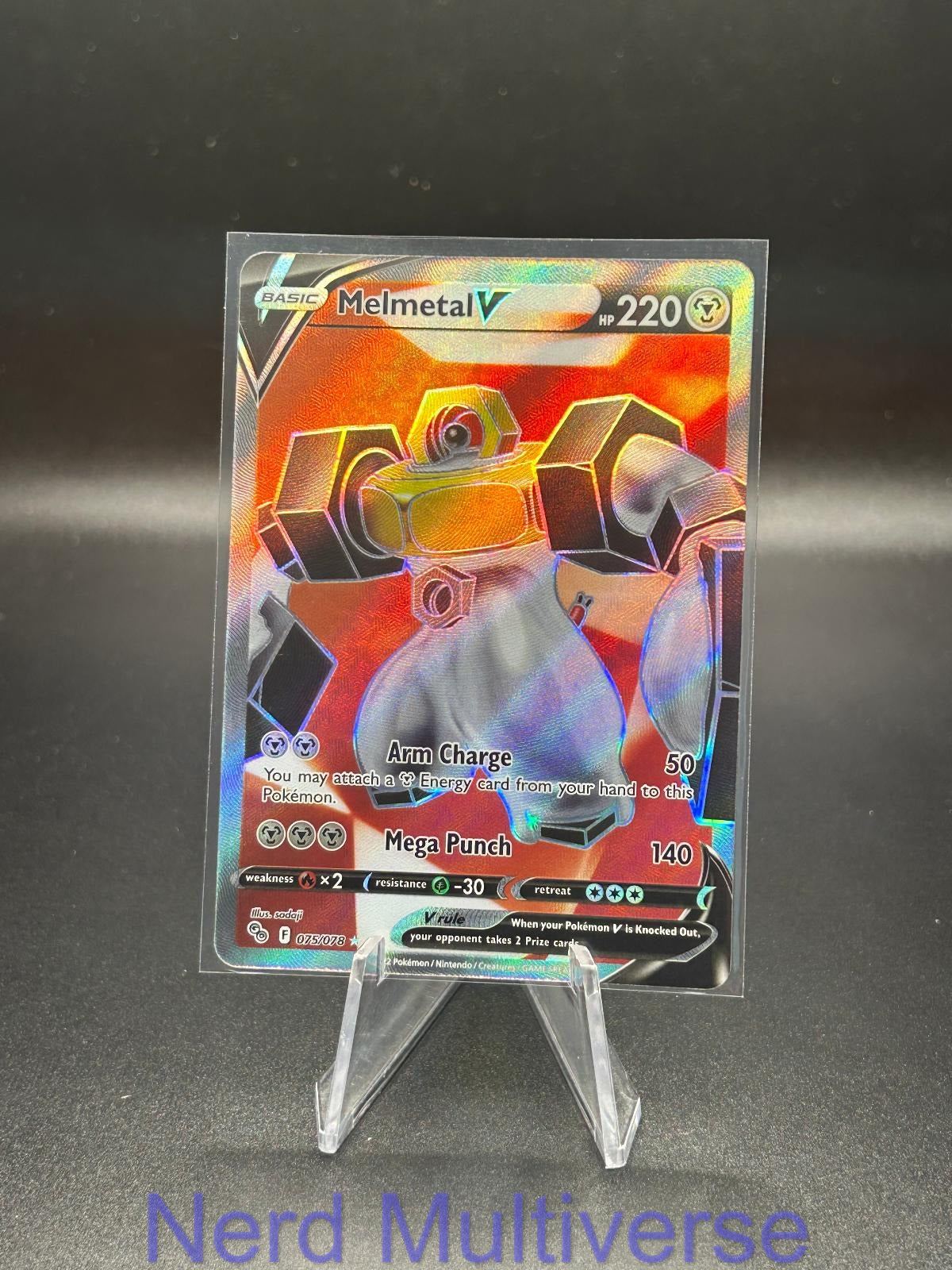 MELMETAL V 075/078 UR POKEMON GO POKEMON HOLO NM/M