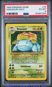 VENUSAUR HOLO 15/102 GAME POKEMON PSA 6 269