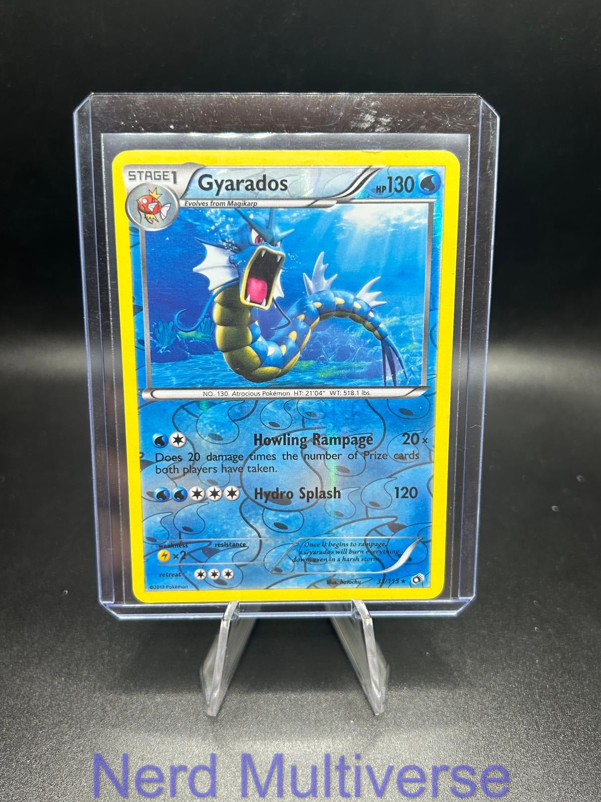 GYARADOS 31/113 R LEGENDARY TREASURES POKEMON REVERSE HOLO LP