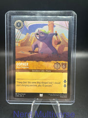 GOPHER - SHIP'S CARPENTER 4/204 UC AZURITE SEA LORCANA COLD FOIL NM/M