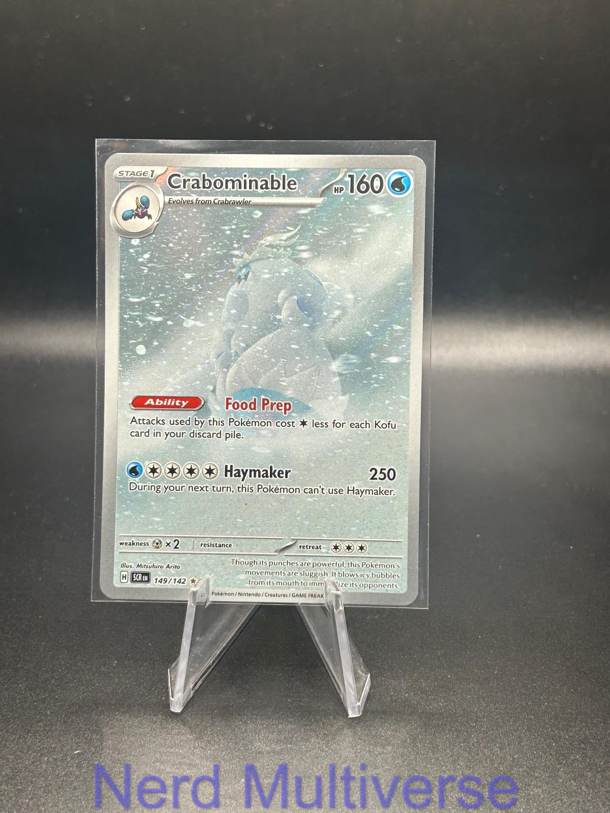 CRABOMINABLE 149/142 IR STELLAR CROWN POKEMON HOLO NM/M