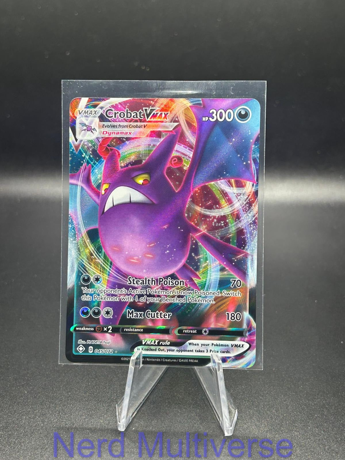 CROBAT VMAX 045/072 HOLO UR SHINING FATES POKEMON NM/M