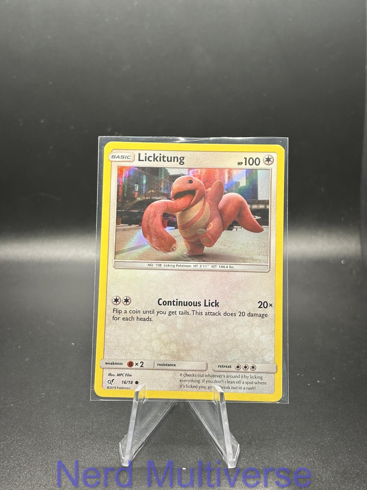 LICKITUNG 16/18 C DETECTIVE PIKACHU POKEMON HOLO NM/M