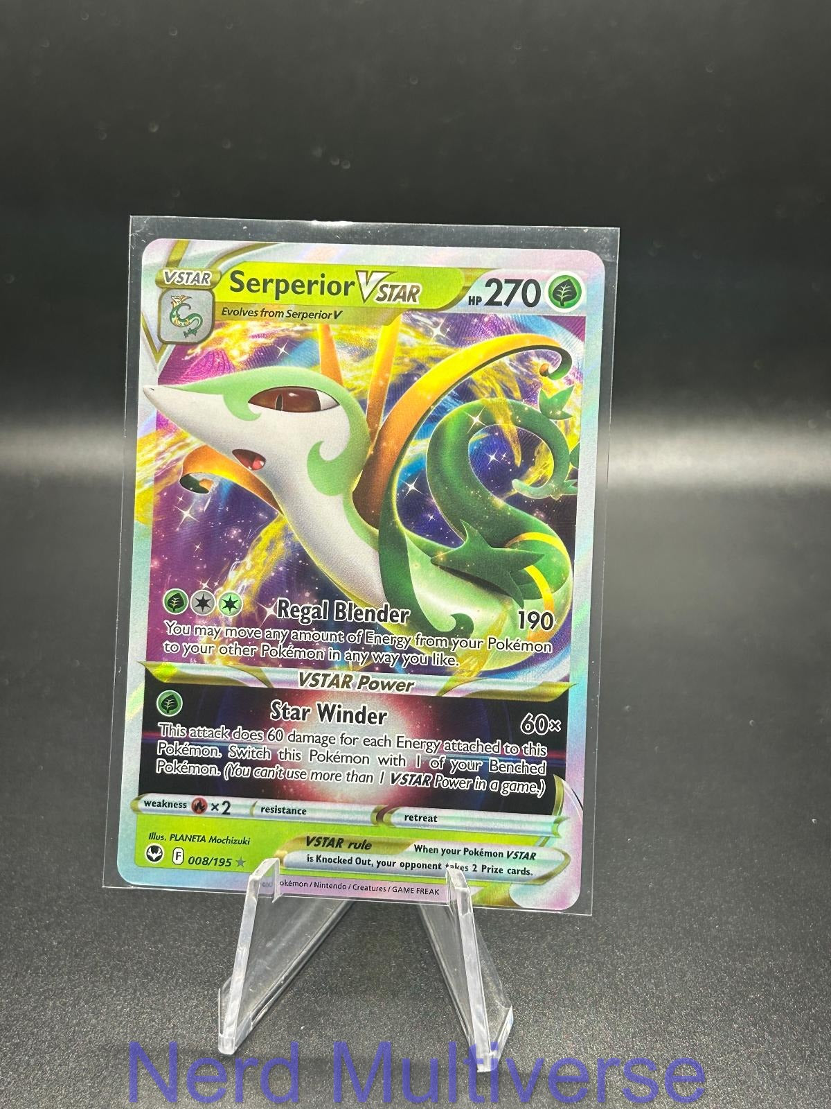 SERPERIOR VSTAR 008/195 HOLO UR SILVER TEMPEST POKEMON NM/M