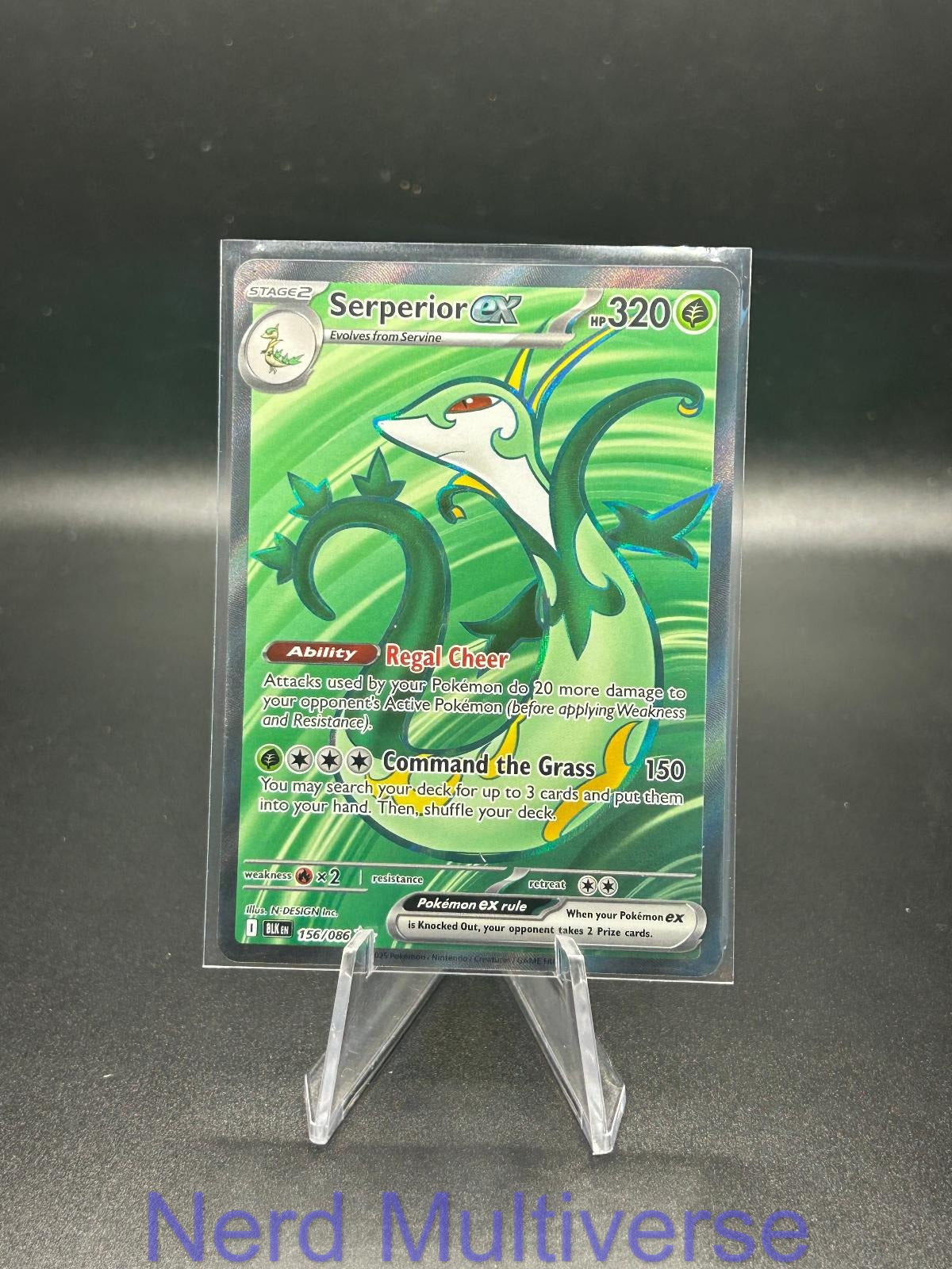 SERPERIOR EX 156/086 HOLO UR BLACK BOLT POKEMON NM/M