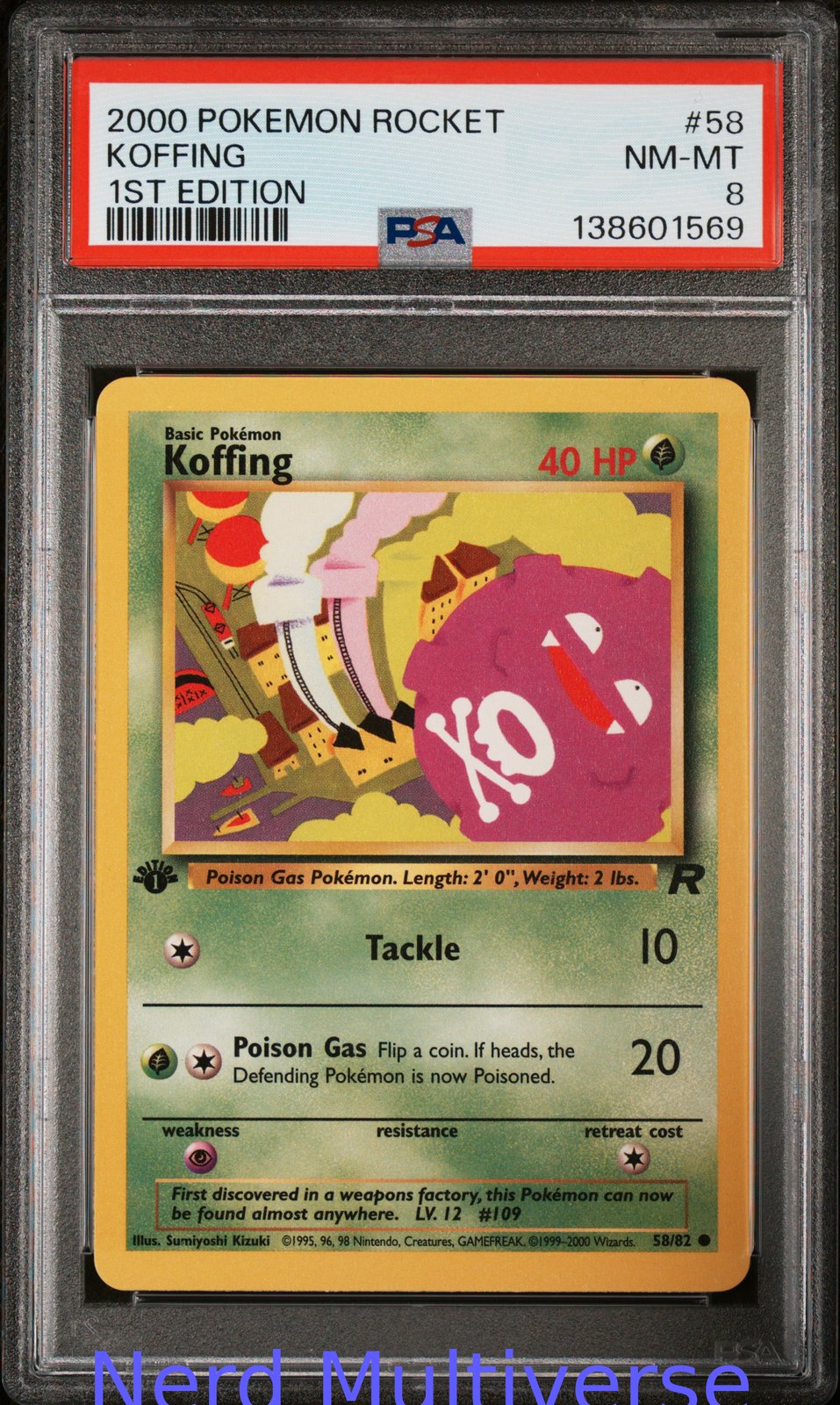 KOFFING 58 1ST EDITION ROCKET POKEMON PSA 8 569