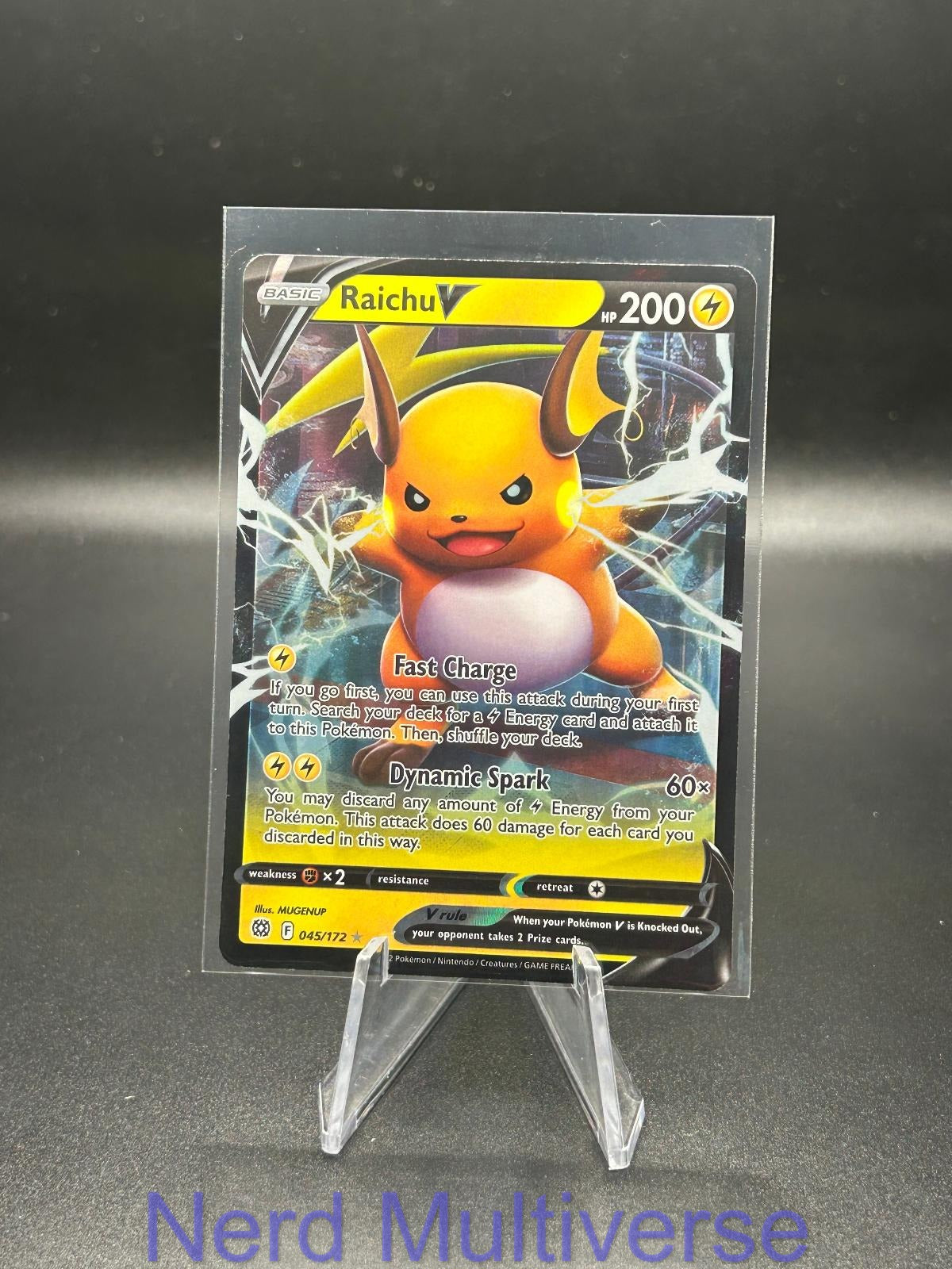 RAICHU V 045/172 HOLO UR BRILLIANT STARS POKEMON NM/M