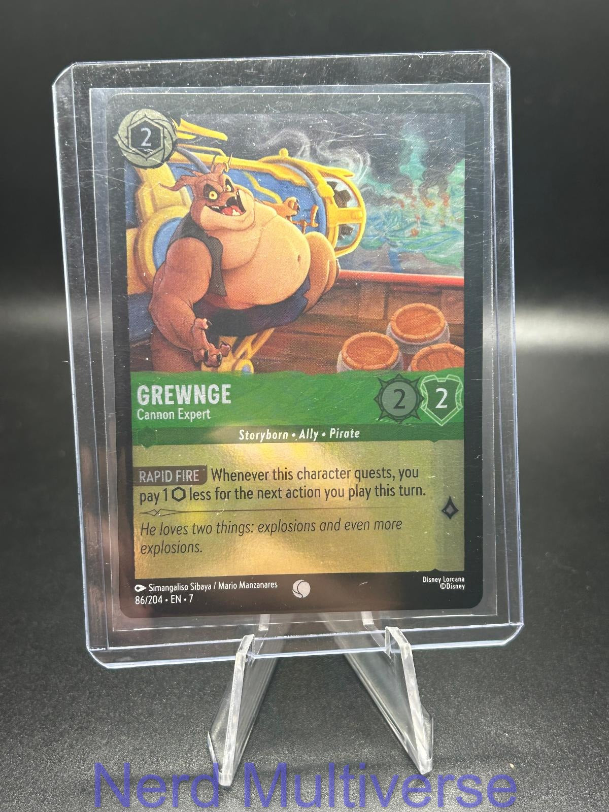 GREWNGE - CANNON EXPERT 86/204 C ARCHAZIA'S ISLAND LORCANA COLD FOIL NM/M