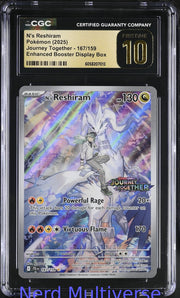 N'S RESHIRAM 167/159 ENHANCED BOOSTER DISPLAY BOX POKEMON CGC 10 013