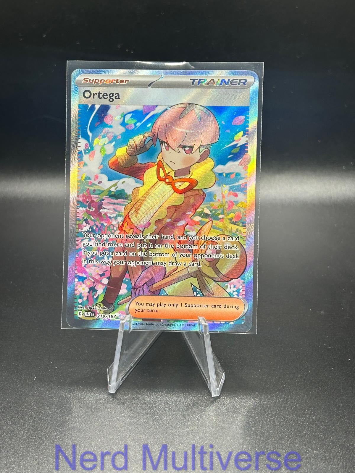 ORTEGA 219/197 UR OBSIDIAN FLAMES POKEMON HOLO NM/M