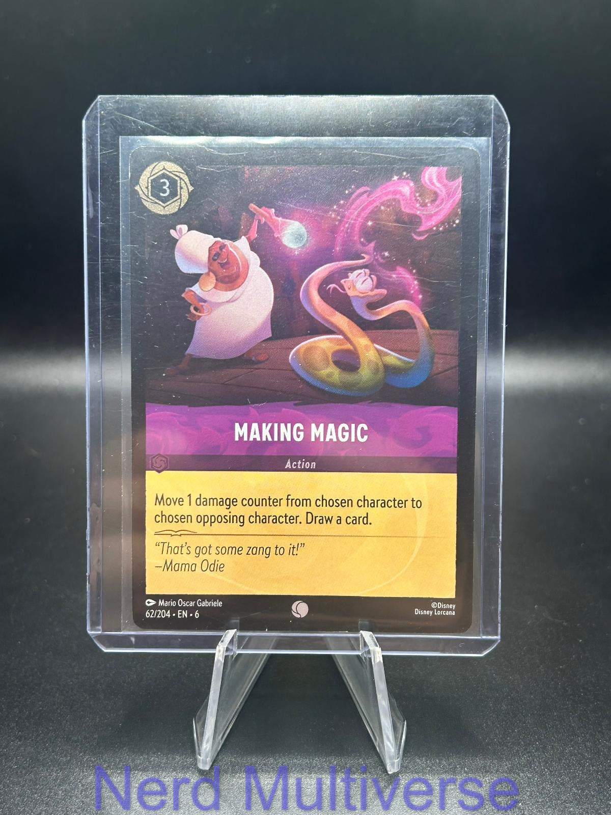 MAKING MAGIC 62/204 C AZURITE SEA LORCANA COLD FOIL NM/M