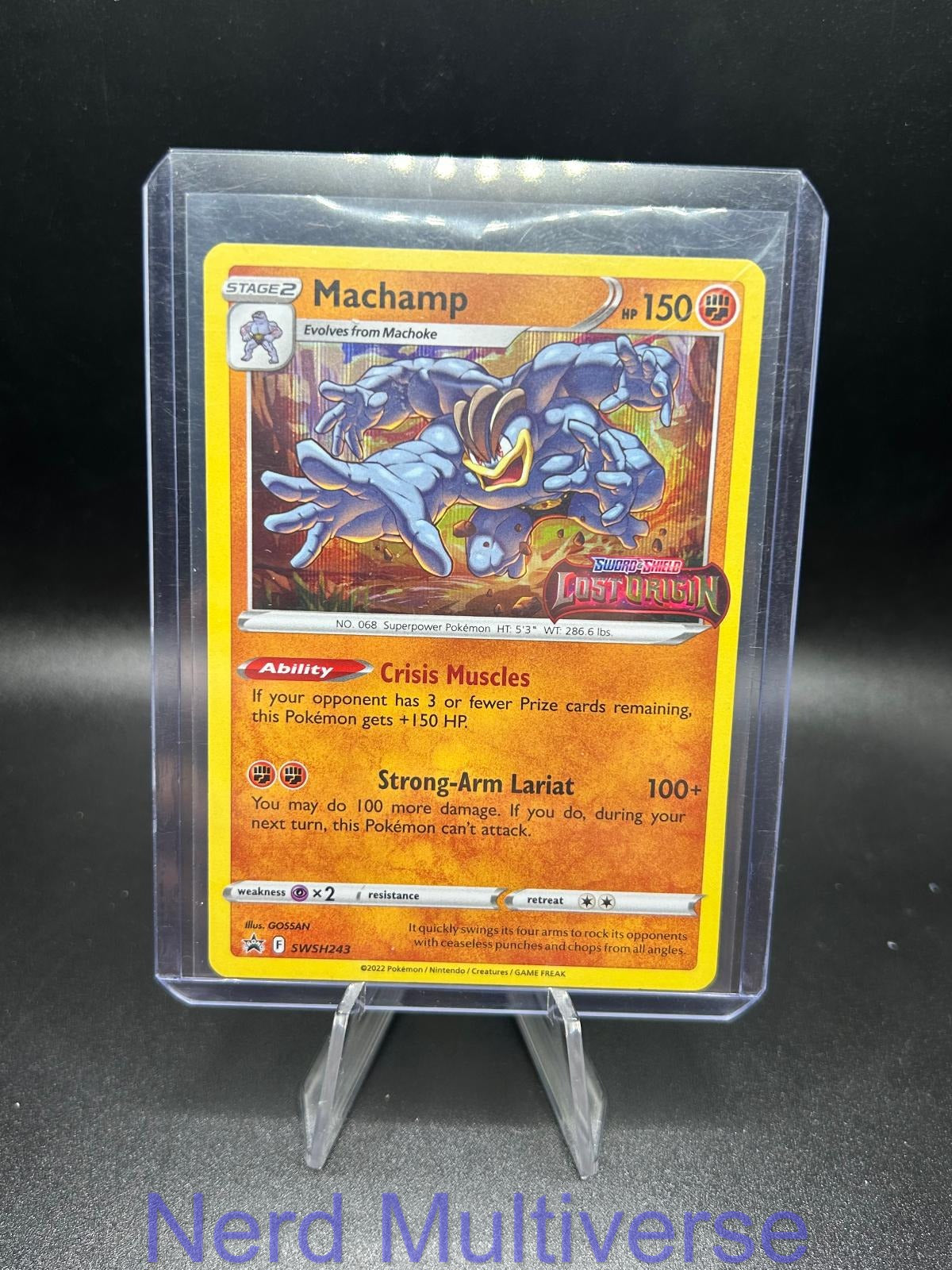 MACHAMP (PRERELEASE) SWSH243 HOLO P SWORD & SHIELD PROMO POKEMON NM/M