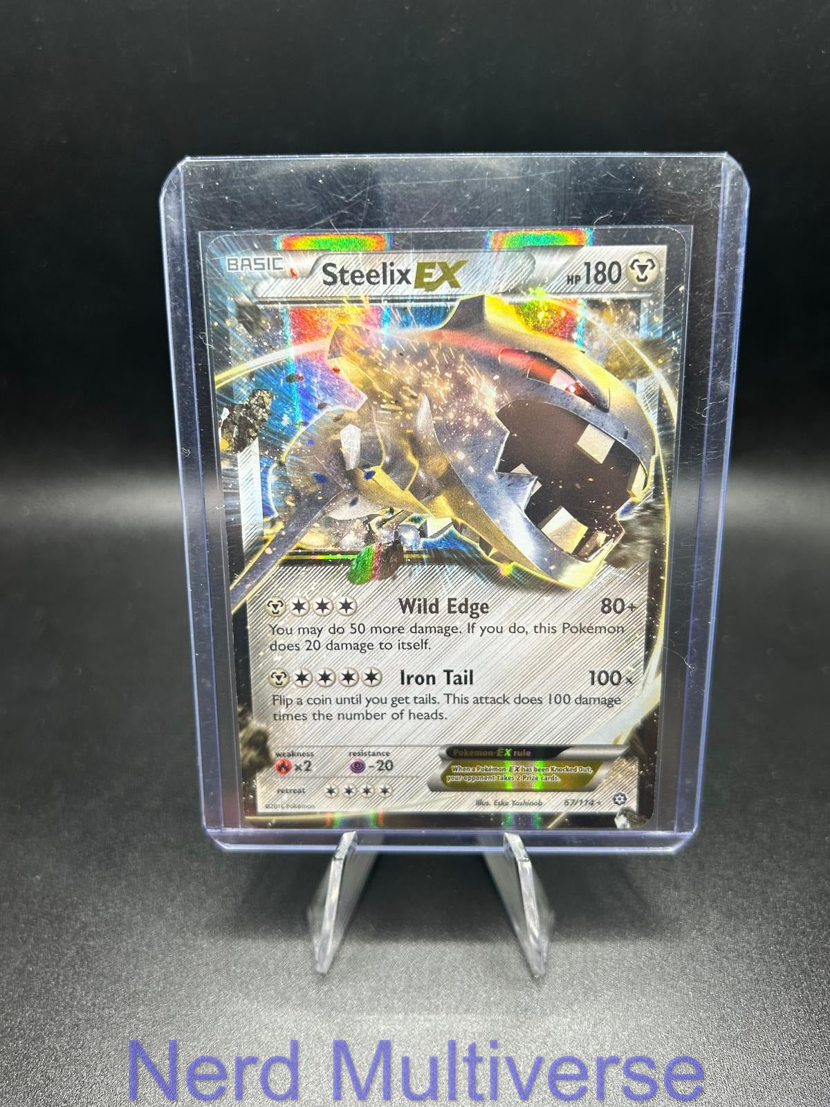 STEELIX EX 67/114 HOLO EX RARE STEAM SIEGE POKEMON NM/M