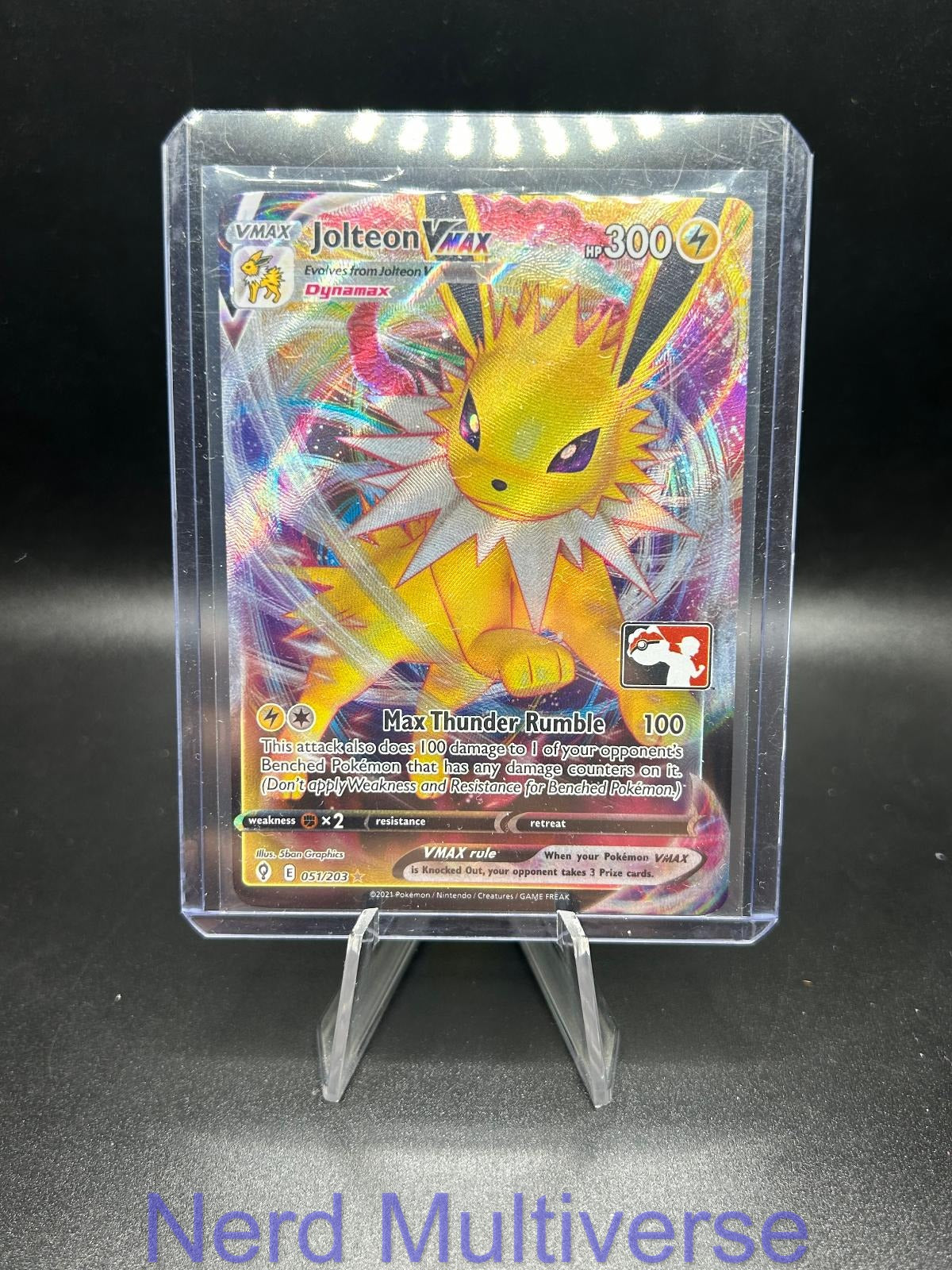 JOLTEON VMAX 051/203 HOLO UR PRIZE PACK SERIES CARDS POKEMON NM/M