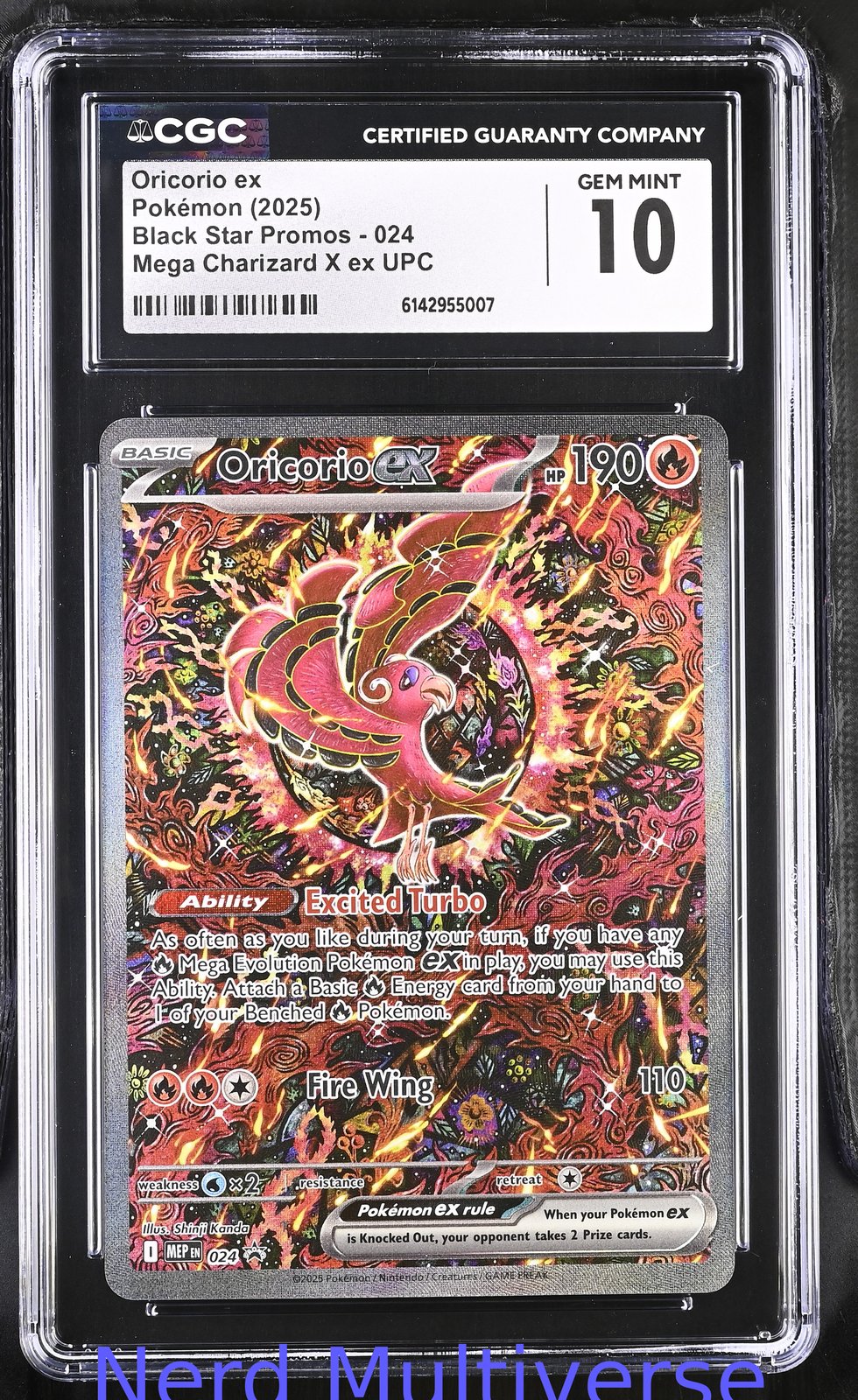 ORICORIO EX 024 MEGA CHARIZARD X UPC BLACK STAR PROMOS POKEMON CGC 10 007