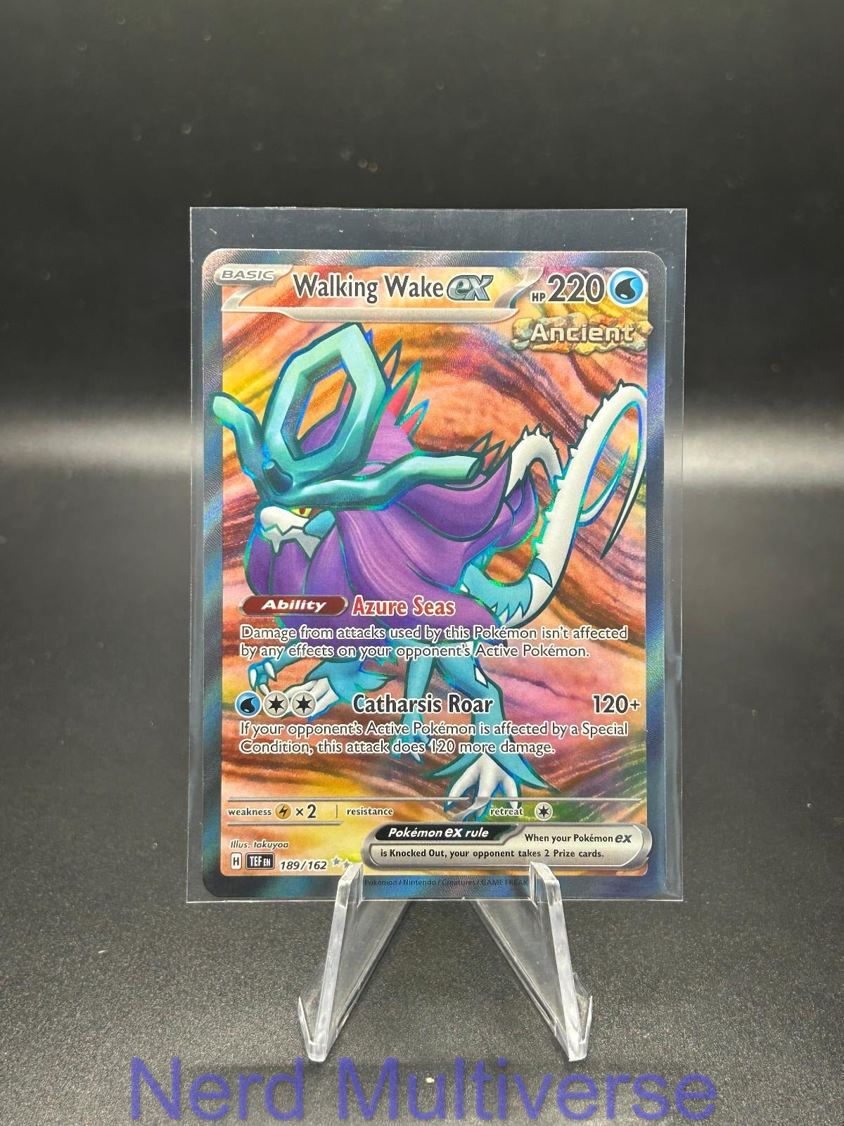 WALKING WAKE EX 189/162 UR TEMPORAL FORCES POKEMON HOLO NM/M